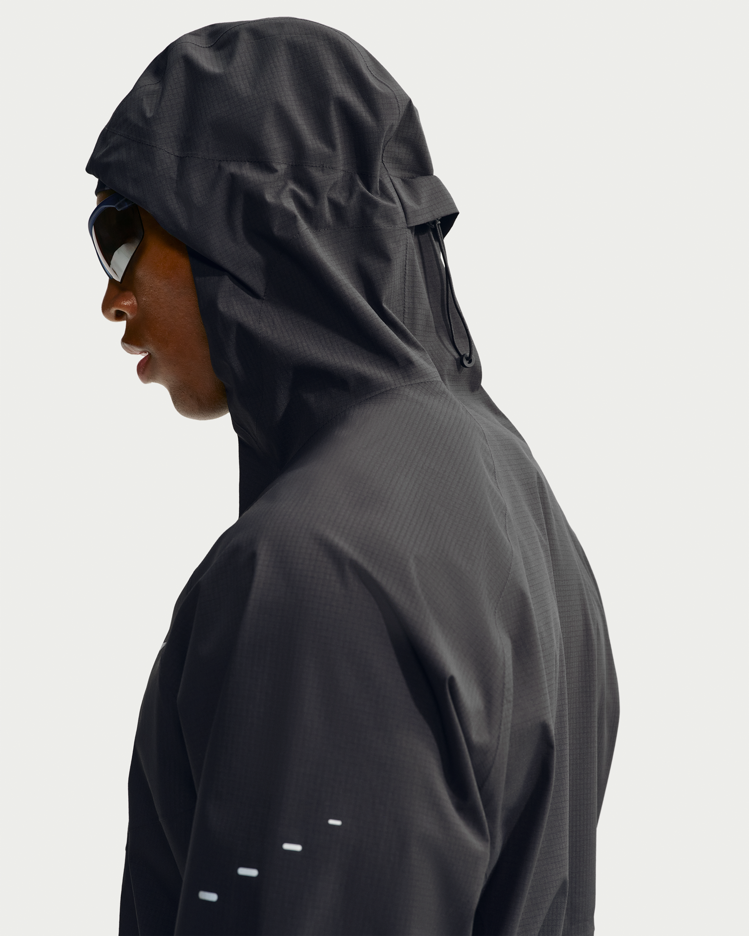 Nike Stride Men's Storm-FIT ADV Waterproof Running Jacket - Black - View 6