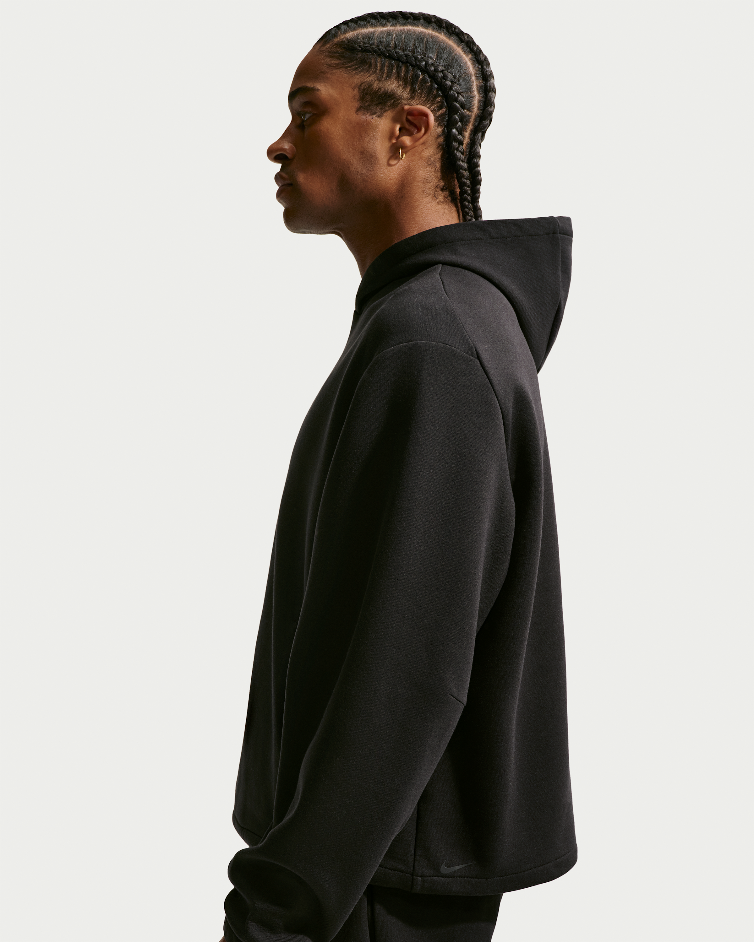 Kobe Men's Nike Dri-FIT Pullover Basketball Hoodie - Black/Black - View 2