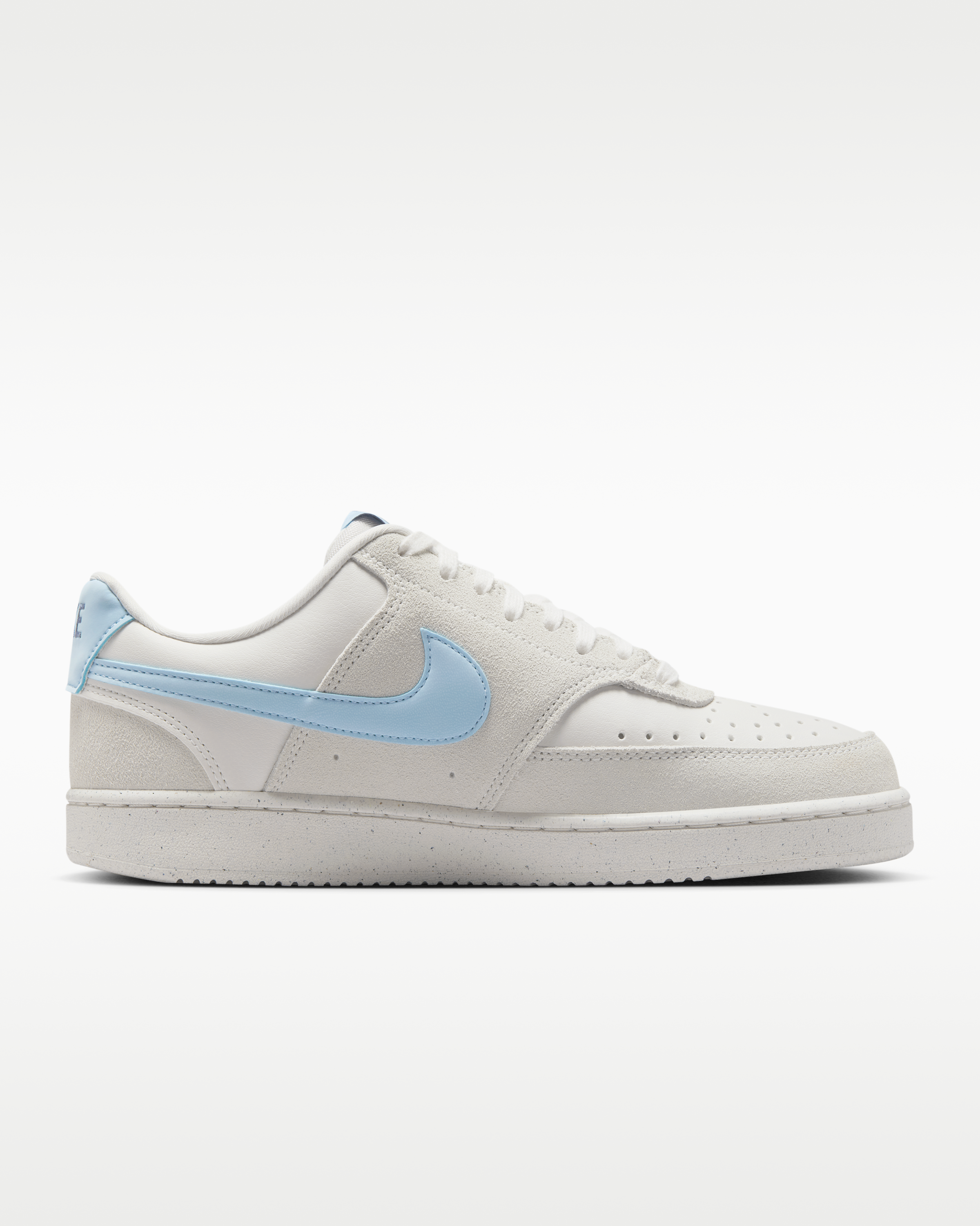 Nike Court Vision Low Women's Shoes - Phantom/Light Bone/Diffused Blue/Psychic Blue - View 3