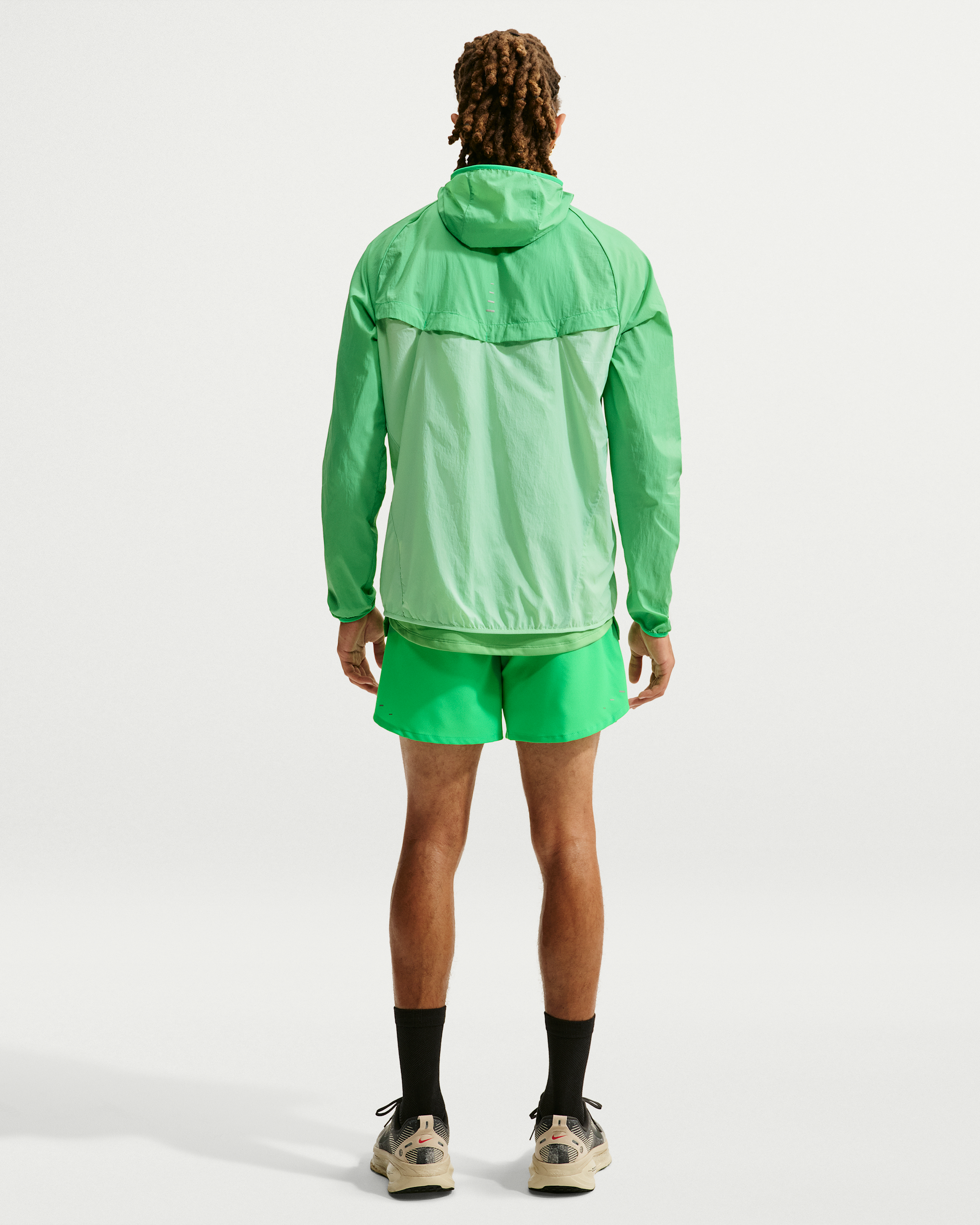 Nike Stride Men's Repel UV Running Jacket - Green Spark/Cucumber Calm - View 5