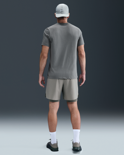 Nike Dri-FIT Men's Fitness T-Shirt - Smoke Grey/Black - View 5