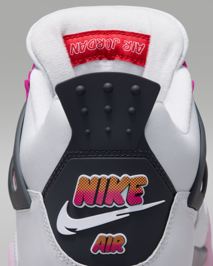 Air Jordan 4 Retro 'Comic' Men's Shoes - Off-White/Anthracite/Fire Pink - View 9