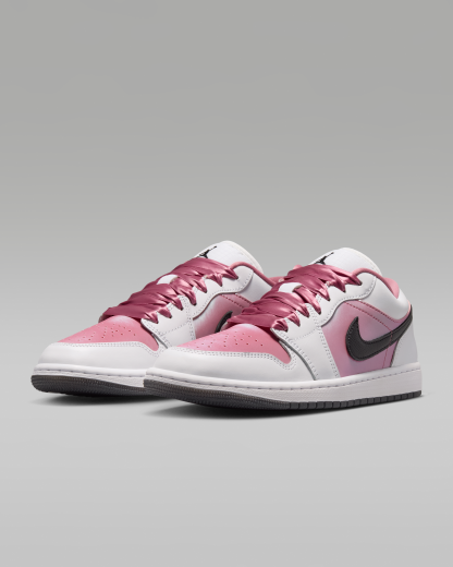 Air Jordan 1 Low SE Women's Shoes - White/Black/Desert Berry - View 5