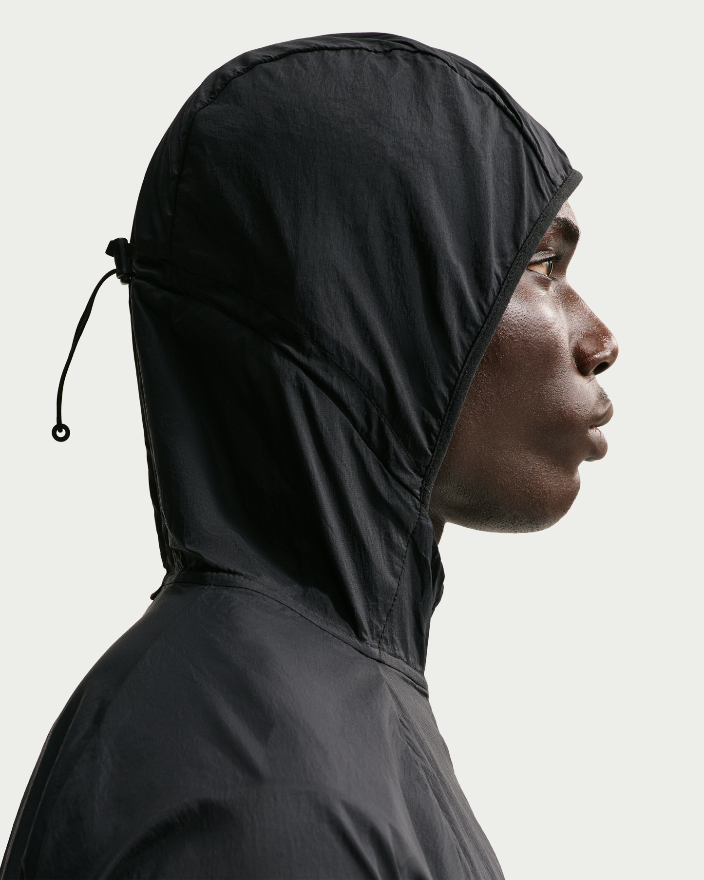 Nike Stride Men's Repel UV Running Jacket - Black/Black - View 6