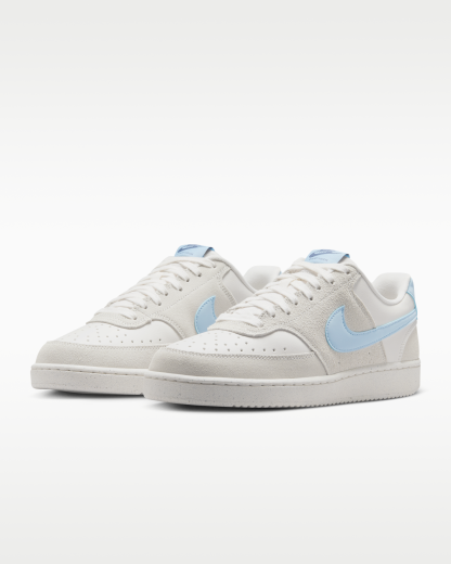 Nike Court Vision Low Women's Shoes - Phantom/Light Bone/Diffused Blue/Psychic Blue - View 5