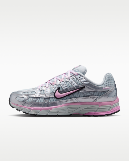 Nike P-6000 Women's Shoes - Pure Platinum/Metallic Silver/Black/Pink Rise - View 1