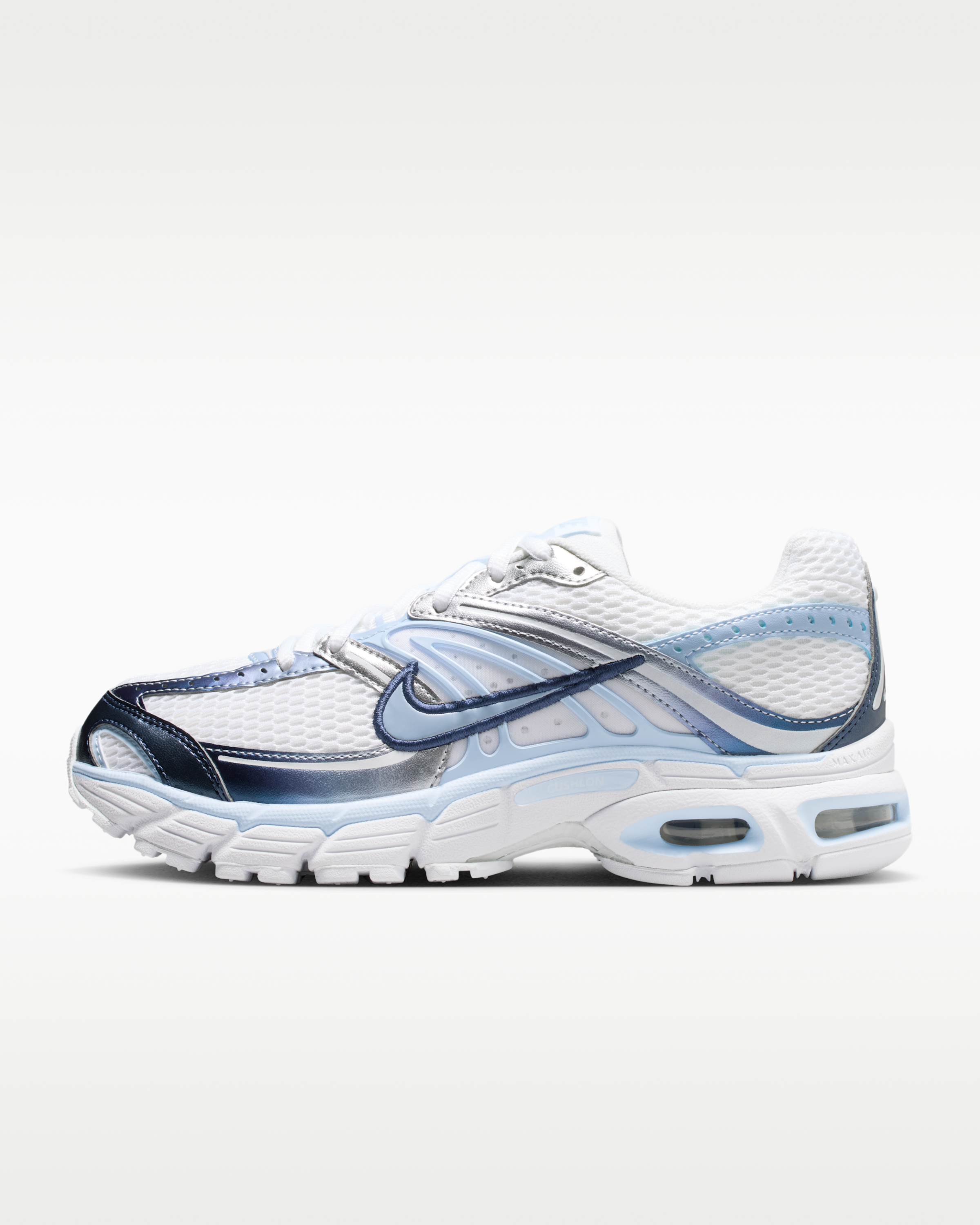 Nike Air Max Moto 2K Women's Shoes - White/Metallic Silver/Midnight Navy/Hydrogen Blue - View 1