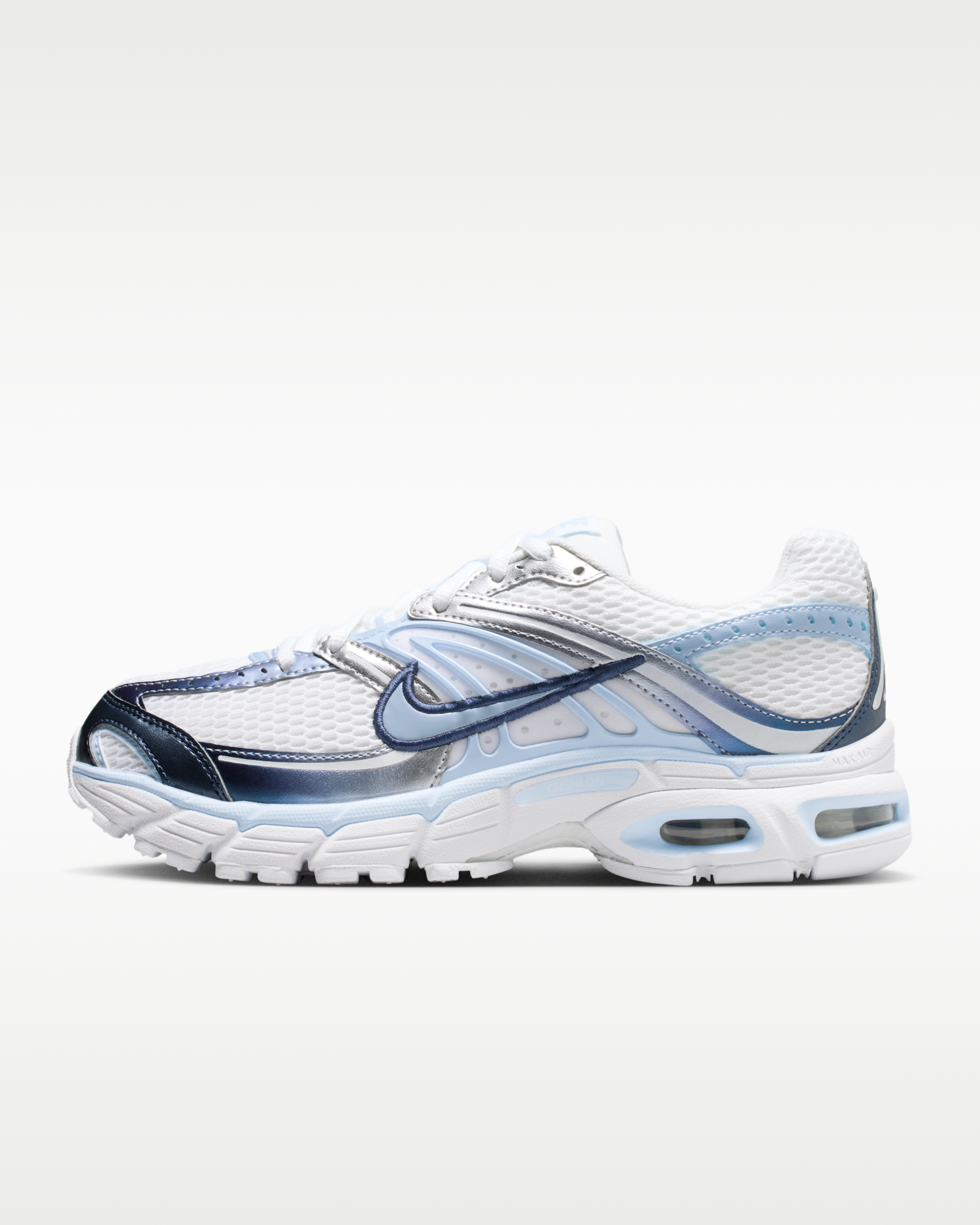 Nike Air Max Moto 2K Women's Shoes - White/Metallic Silver/Midnight Navy/Hydrogen Blue - View 1