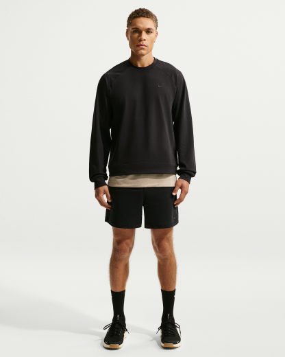 Nike Primary NanoKnit Men's Dri-FIT UV Protection Long-Sleeve Performance Top - Black/Black - View 4