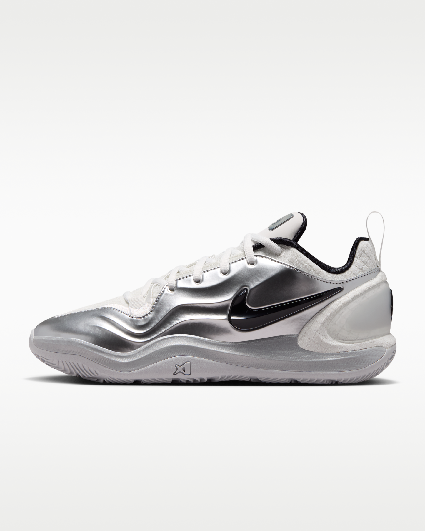 A'Two 'Mirrored' A'ja Wilson Basketball Shoes - Summit White/Metallic Silver/Black - View 1