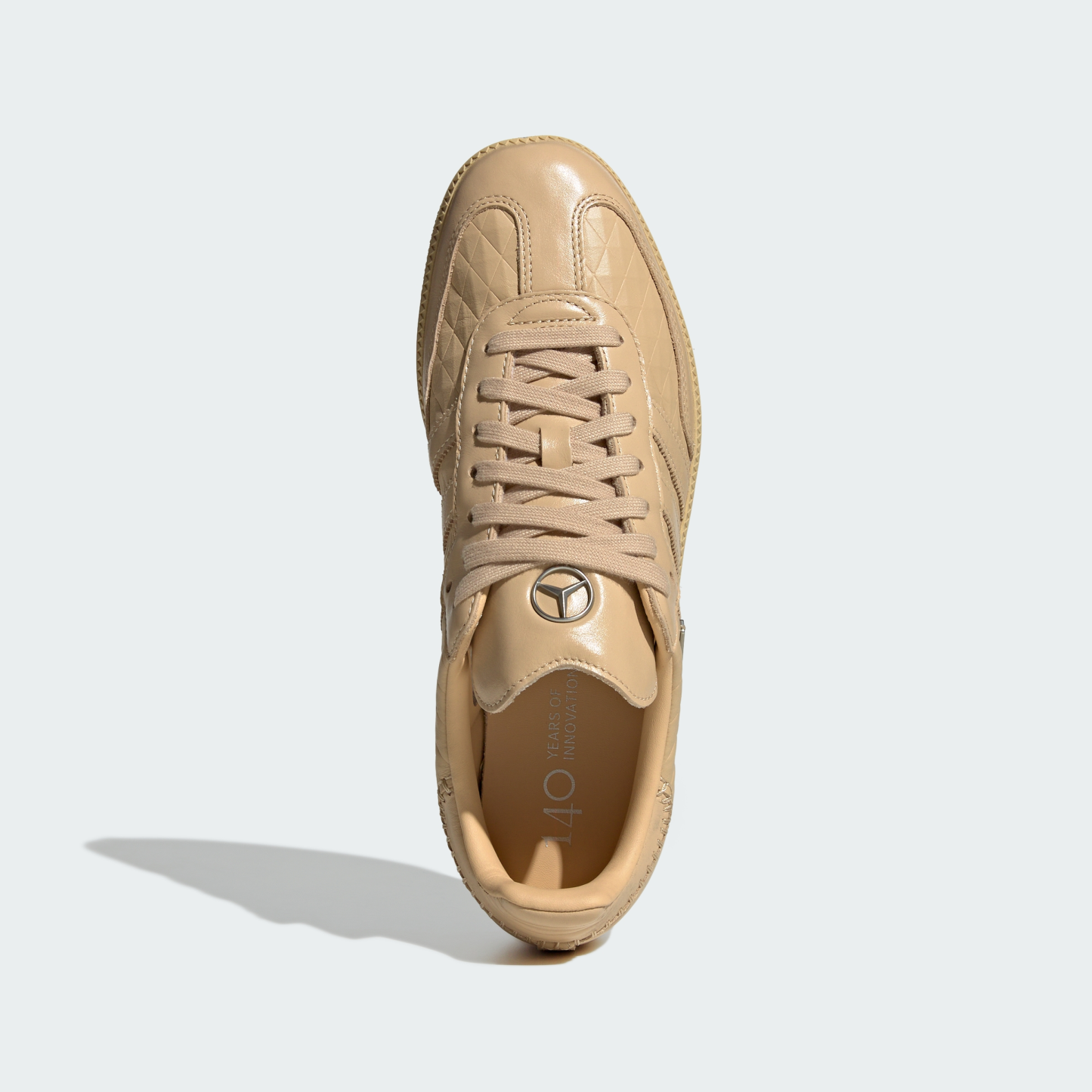 adidas ADIDAS SAMBA OG - MERCEDES-BENZ SHOES - Magic Beige / Magic Beige / Silver Metallic - View 3