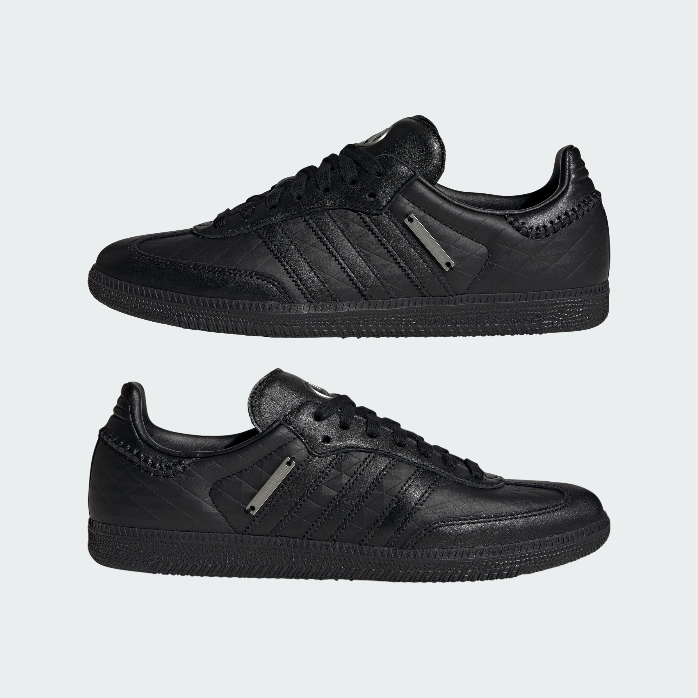 adidas ADIDAS SAMBA OG - MERCEDES-BENZ SHOES - Core Black / Core Black / Silver Metallic - View 8
