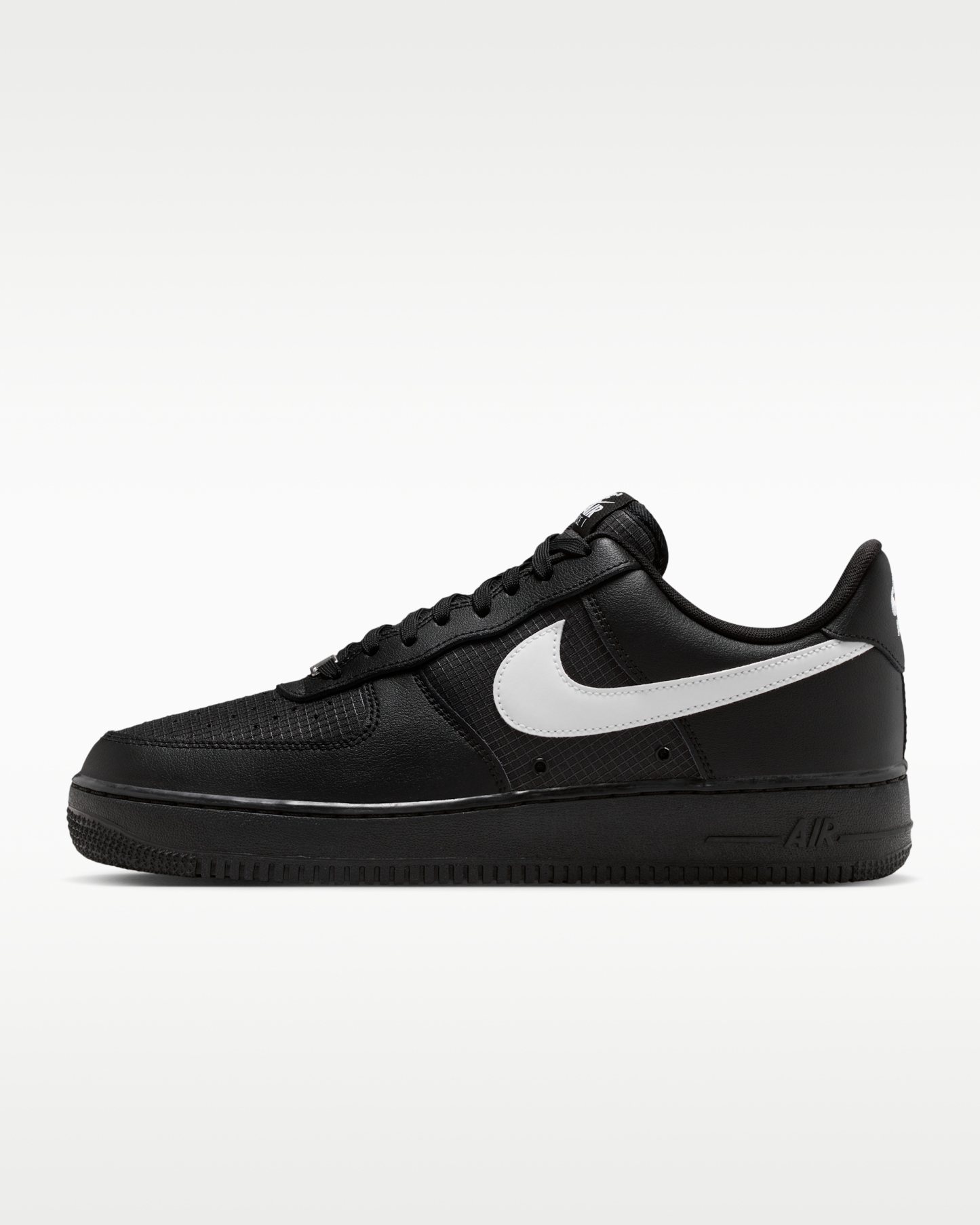 Nike Air Force 1 '07 LV8 Men's Shoes - Black/Black/White - View 1