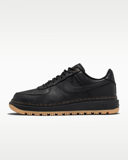 Nike Air Force 1 Luxe Men's Shoes - Black/Bucktan/Gum Yellow/Black - View 1