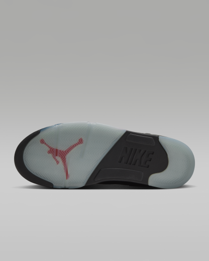 Air Jordan 5 Retro 'Halloween' Men's Shoes - Black/Picante Red/Glow In The Dark/Black - View 2