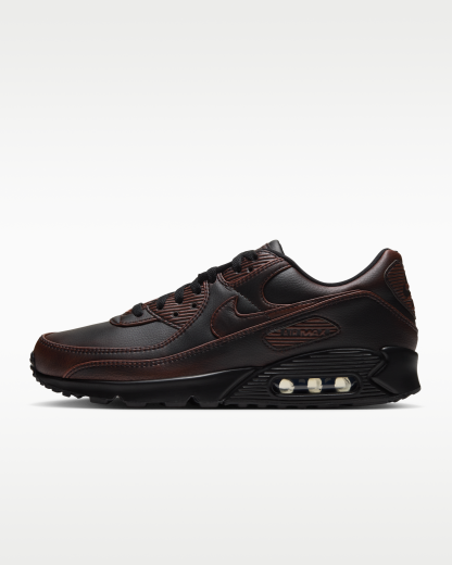 Nike Air Max 90 Premium Men's Shoes - Black/Cinnamon/Black - View 1