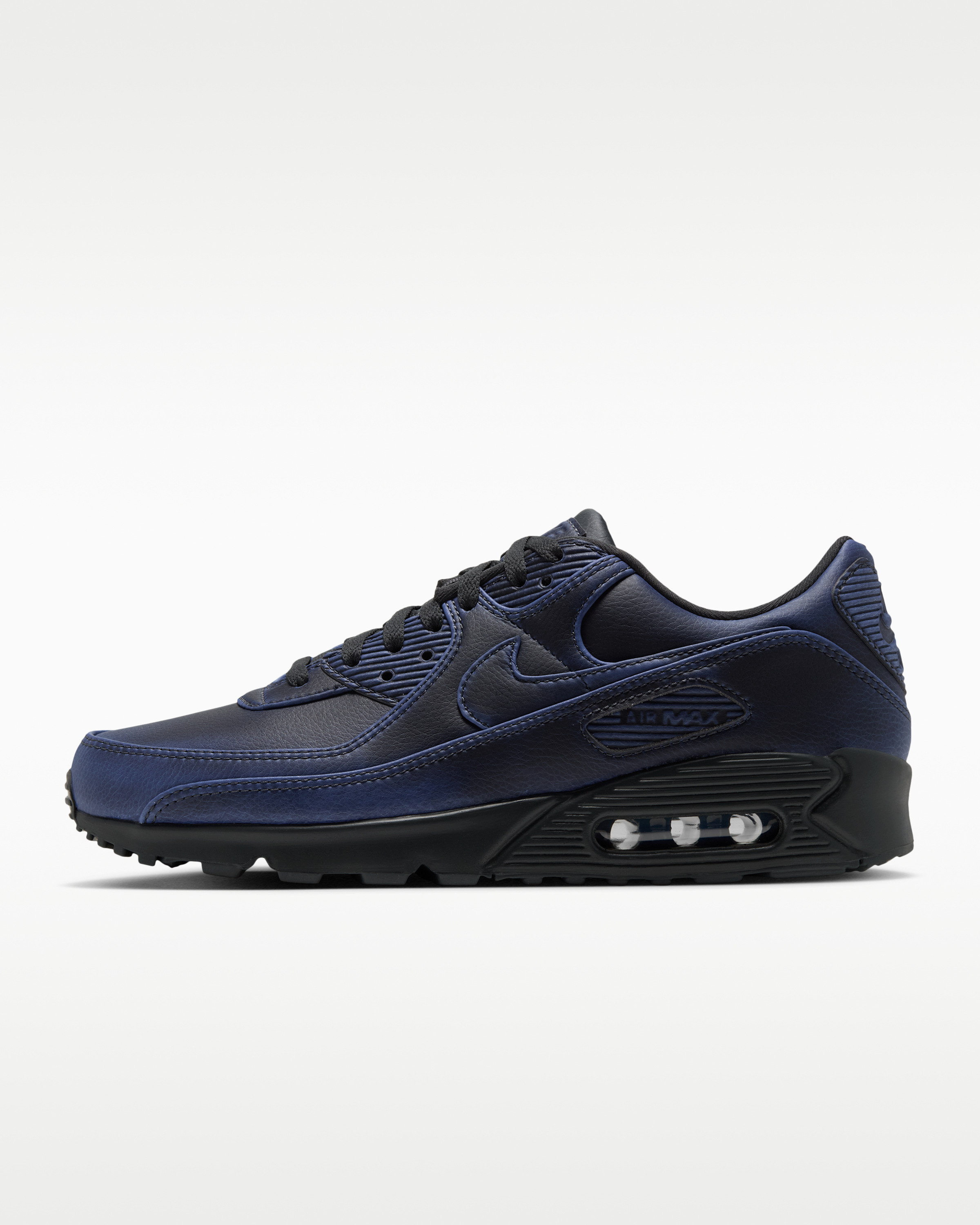 Nike Air Max 90 Premium Men's Shoes - Dark Smoke Grey/University Blue/Dark Smoke Grey - View 1