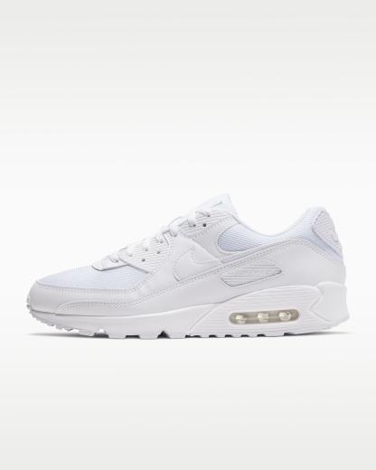 Nike Air Max 90 Men's Shoe - White/White/Wolf Grey/White - View 1