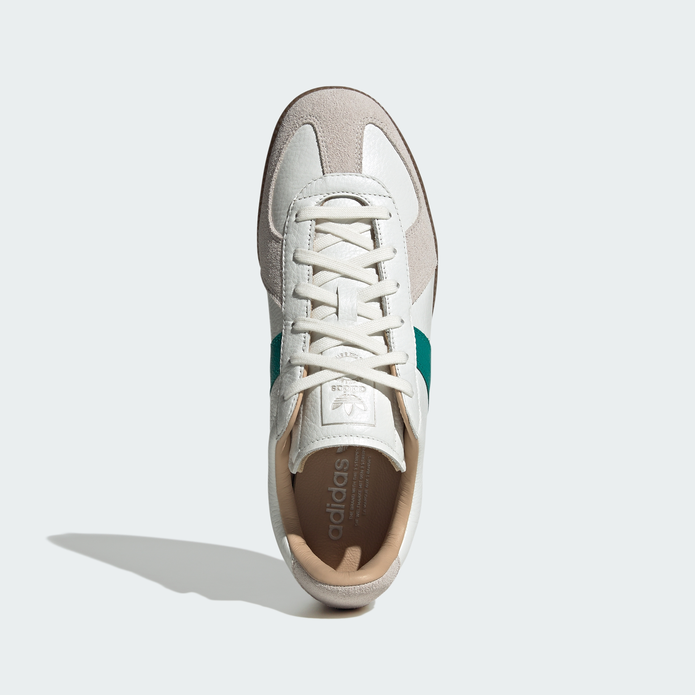 adidas BW ARMY SHOES - Core White / Power Green / Gum - View 3