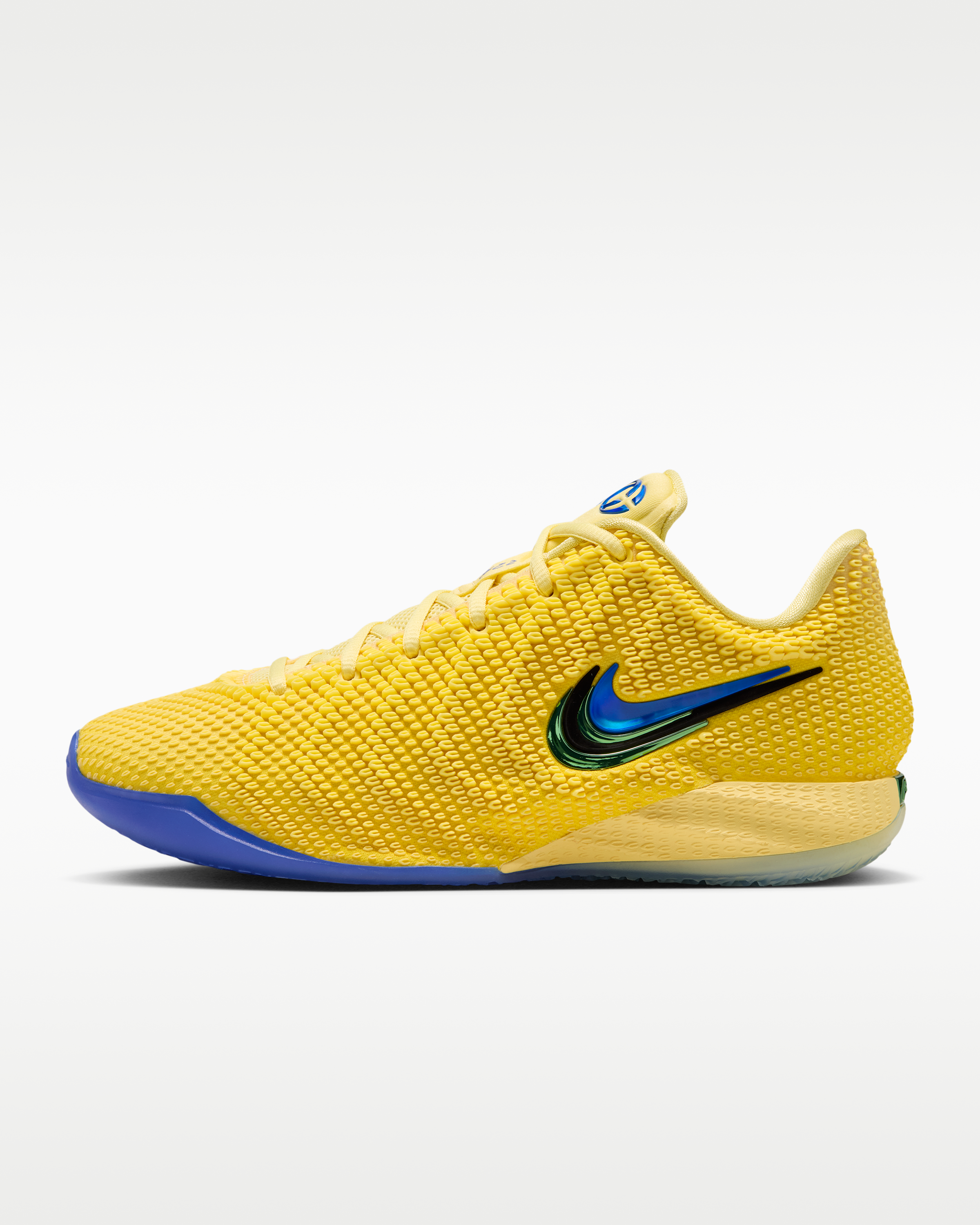 Caitlin 1 'Warning Code' Basketball Shoes - Yellow Zest/Soft Yellow/Racer Blue - View 1