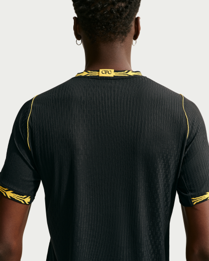 Chelsea F.C. 2026/27 Match Away Men's Nike Aero-FIT Football Authentic Shirt - Black/Midwest Gold/Midwest Gold - View 2