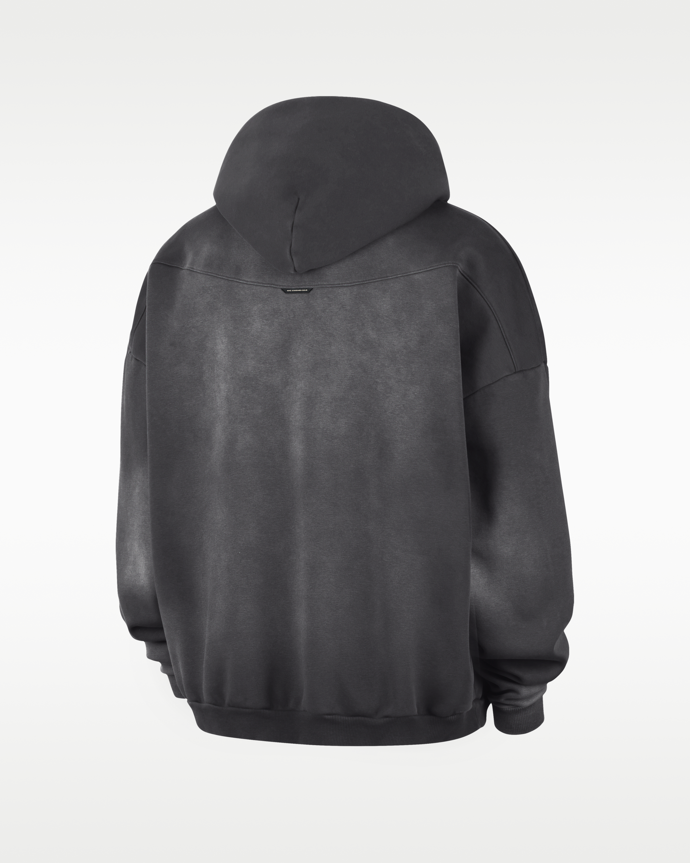 Chicago Bulls Standard Issue Men's Therma-FIT Fleece Washed Basketball Hoodie - Dark Charcoal/White/White - View 2