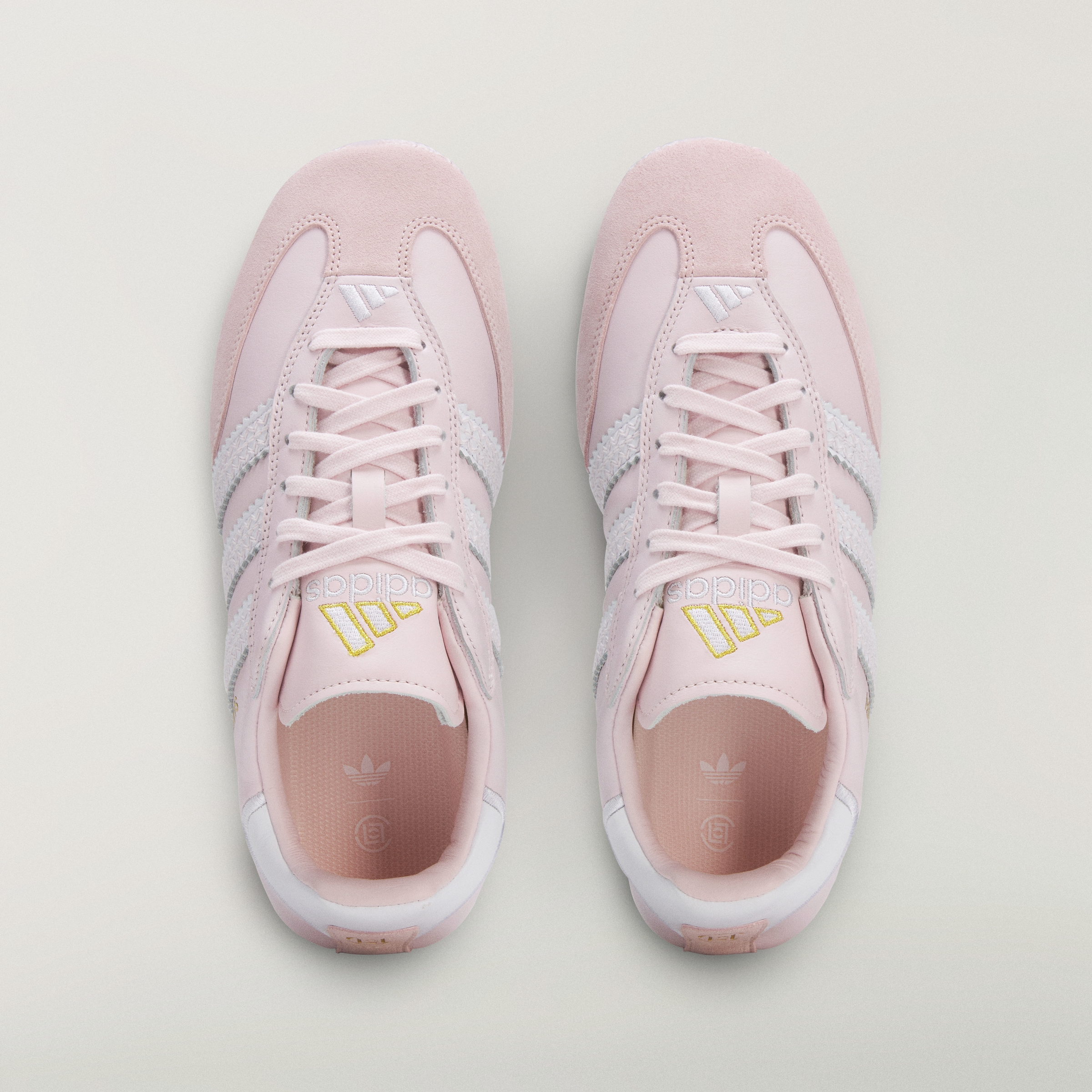adidas CLOT Samba By Edison Chen Trainers - Pearl Amethyst / Cloud White / Pearl Amethyst - View 3
