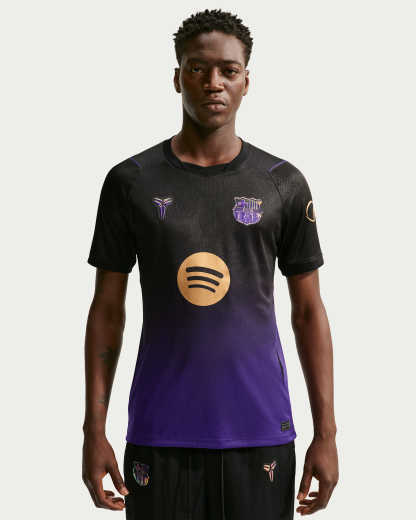 F.C. Barcelona 2026/27 Stadium Away Men's Kobe Dri-FIT Football Replica Shirt - Field Purple/Field Purple/Black/Metallic Gold - View 1