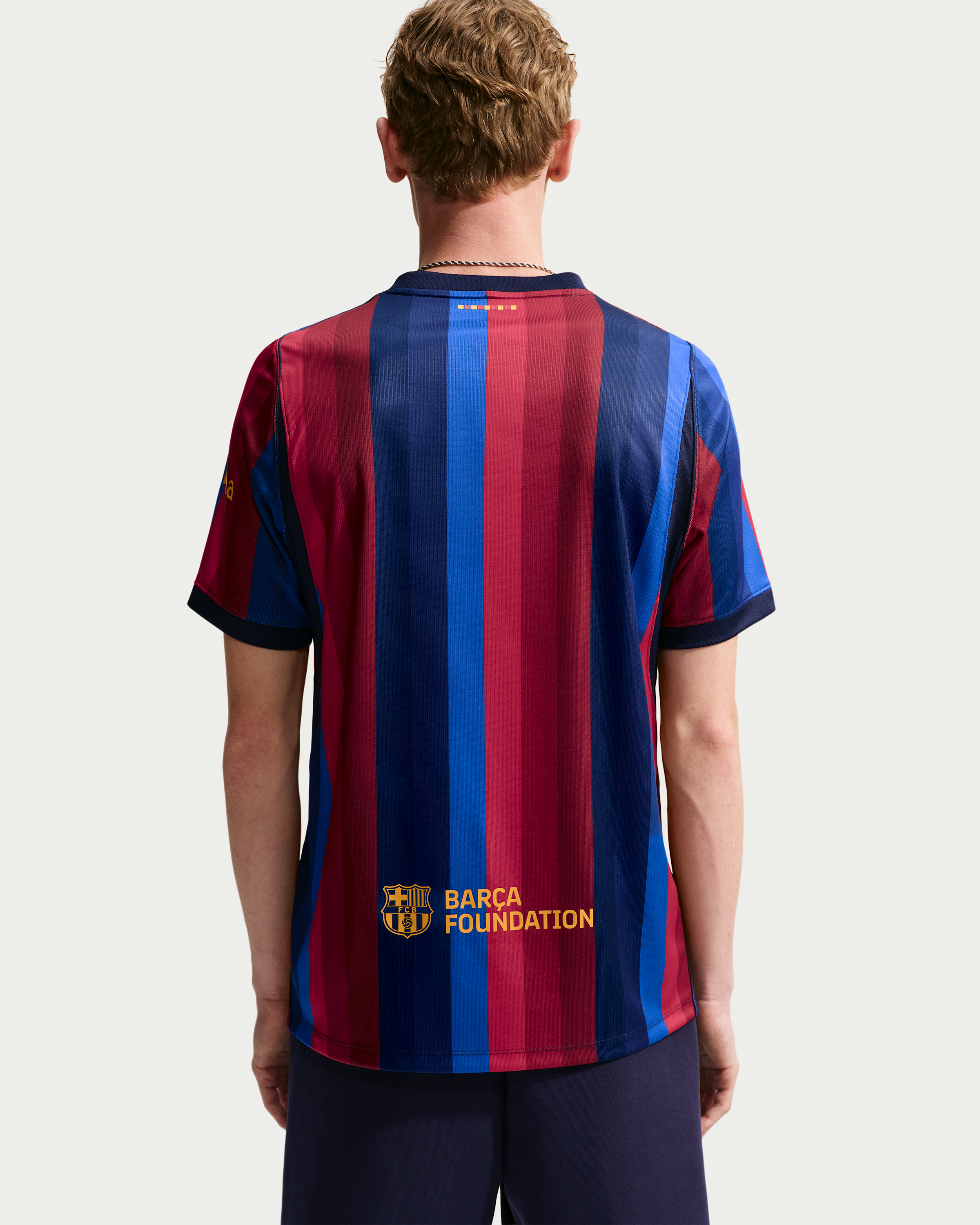 F.C. Barcelona 2026/27 Stadium Home Men's Nike Dri-FIT Football Replica Shirt - Deep Garnet/Blue Void/Blackened Blue/Mineral Yellow - View 2