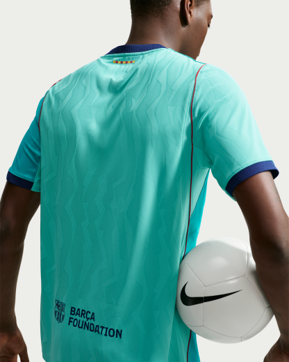 FC Barcelona 2026/27 Match Third Men's Nike Aero-FIT Football Authentic Shirt - Green Frost/Green Frost/Gym Red/Loyal Blue - View 2