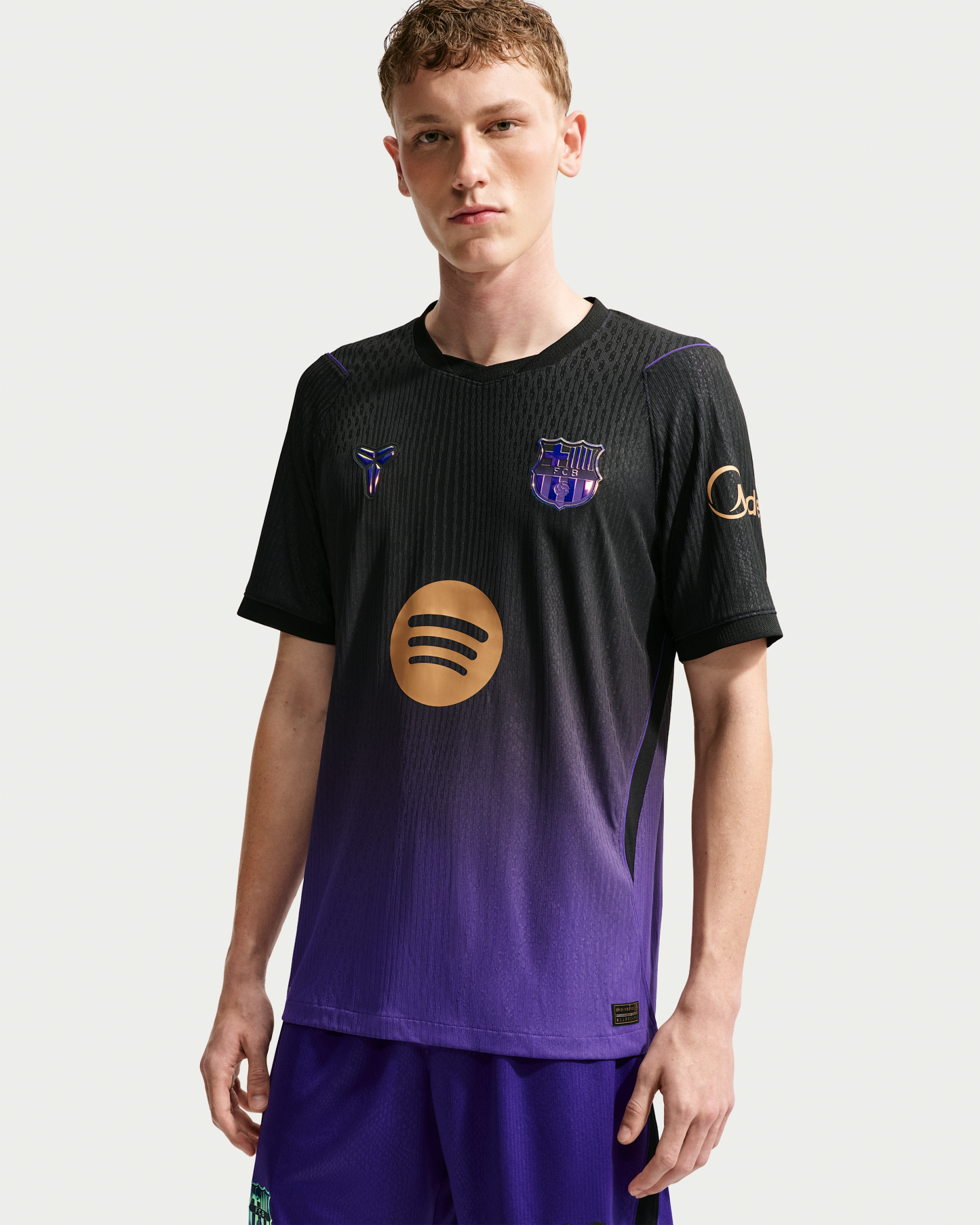 F.C. Barcelona 2026/27 Match Away Men's Kobe Aero-FIT Football Authentic Shirt - Field Purple/Field Purple/Black/Metallic Gold - View 1