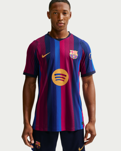 F.C. Barcelona 2026/27 Match Home Men's Nike Aero-FIT Football Authentic Shirt - Deep Garnet/Blue Void/Blackened Blue/Mineral Yellow - View 1