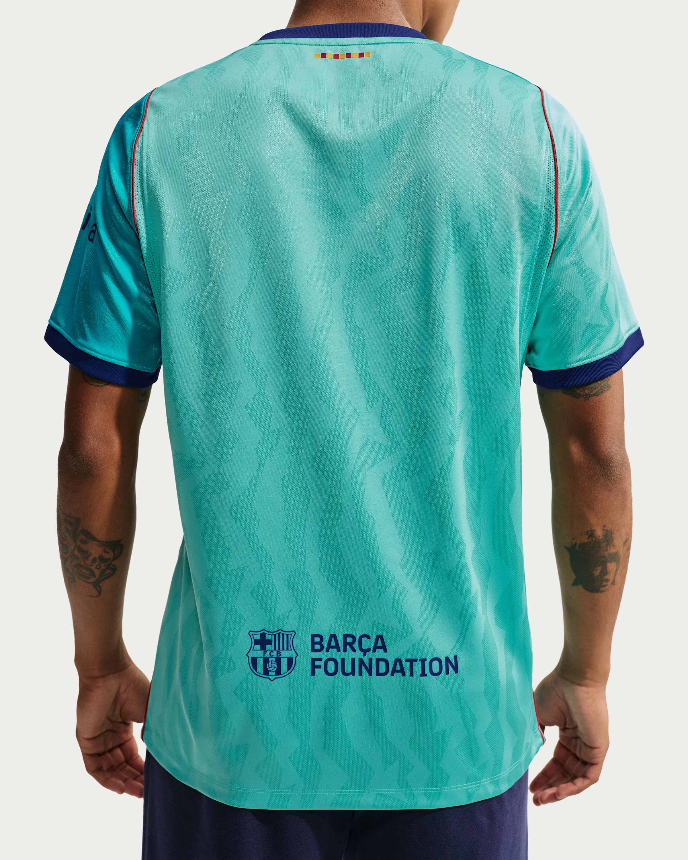 FC Barcelona 2026/27 Stadium Third Men's Nike Dri-FIT Football Replica Shirt - Green Frost/Green Frost/Gym Red/Loyal Blue - View 2