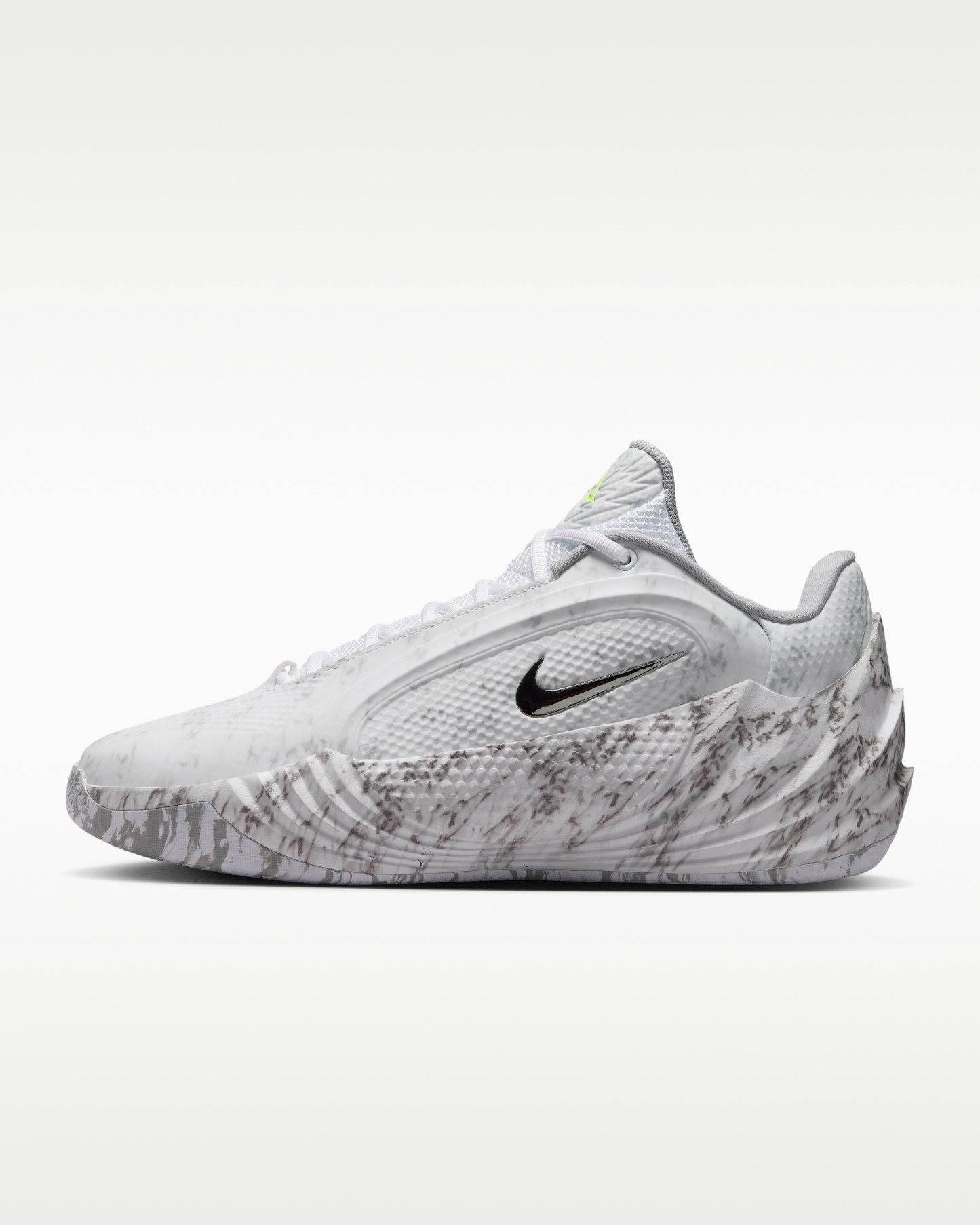 Giannis Freak 8 Basketball Shoes - White/Light Smoke Grey/Black/Metallic Silver - View 8