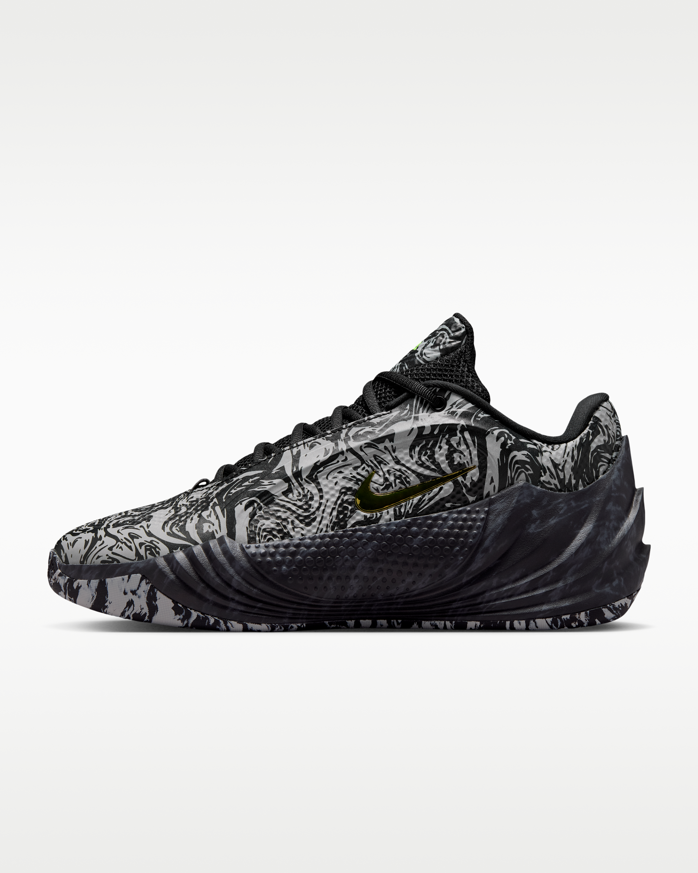 Giannis Freak 8 'Etched in Stone' Basketball Shoes - Black/Light Smoke Grey/Volt - View 1