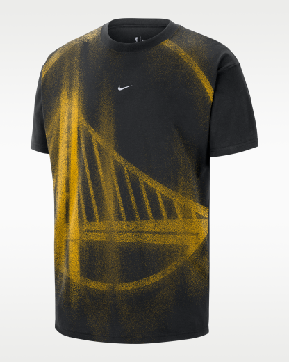 Golden State Warriors Men's Basketball T-Shirt - Black - View 1