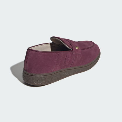 adidas HANDBALL SPEZIAL LOAFER SHOES - Maroon / Maroon / Gum - View 6