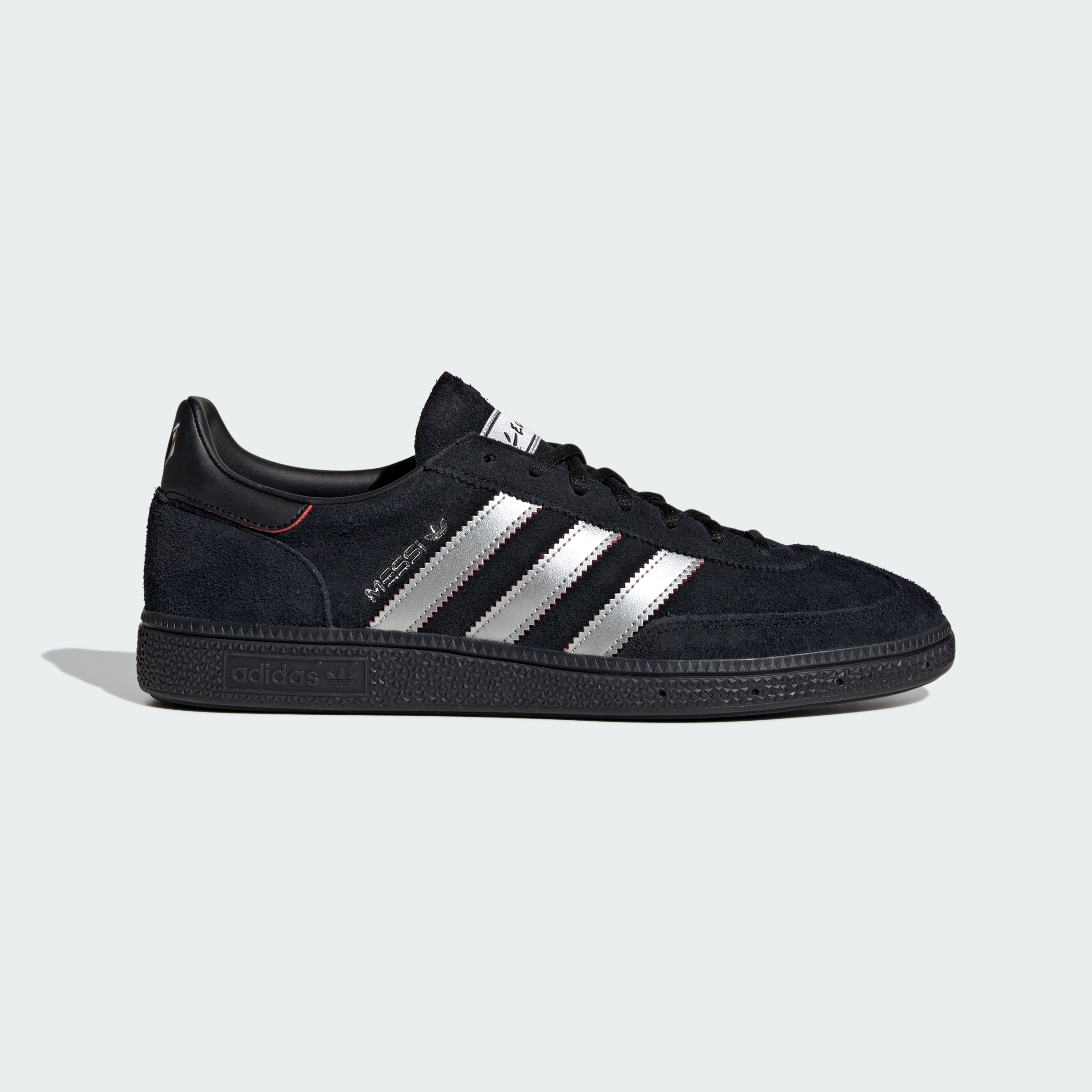 adidas HANDBALL SPEZIAL MESSI Shoes - Core Black / Silver Metallic / Pure Ruby - View 2