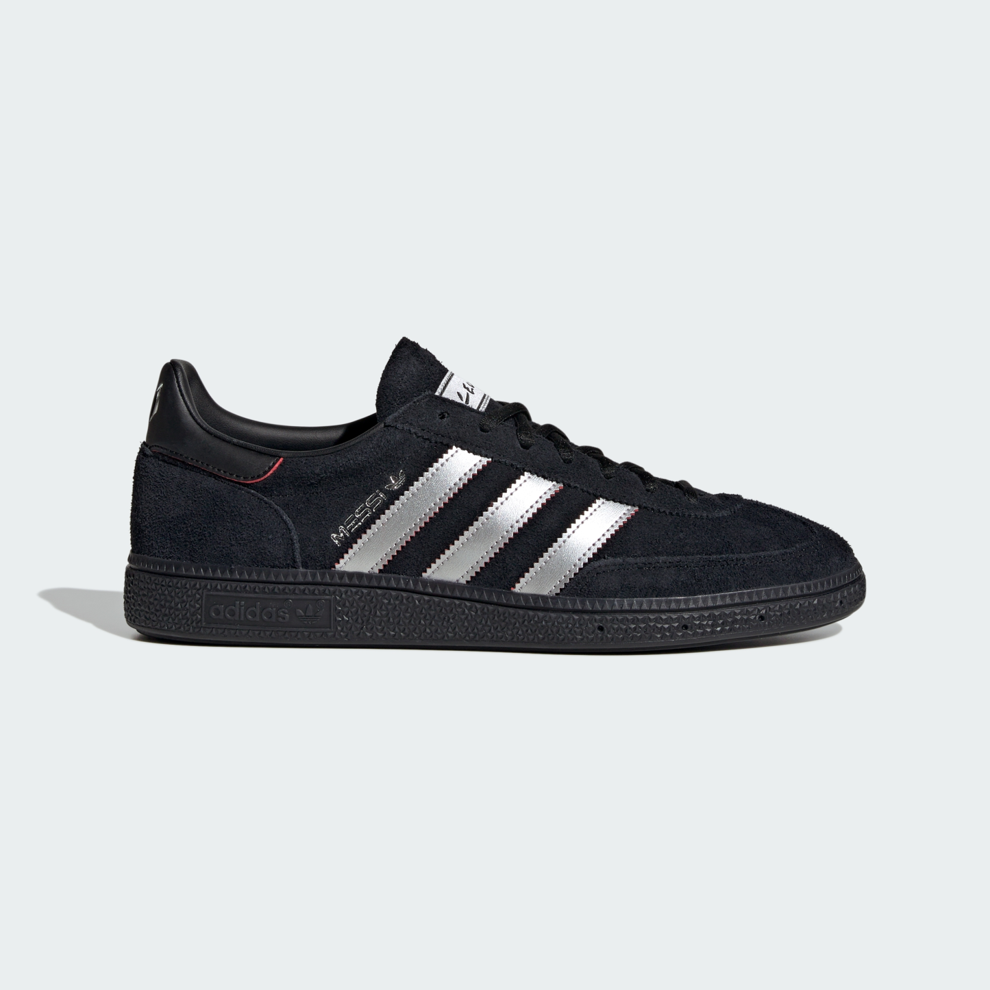 adidas HANDBALL SPEZIAL MESSI Shoes - Core Black / Silver Metallic / Pure Ruby - View 2