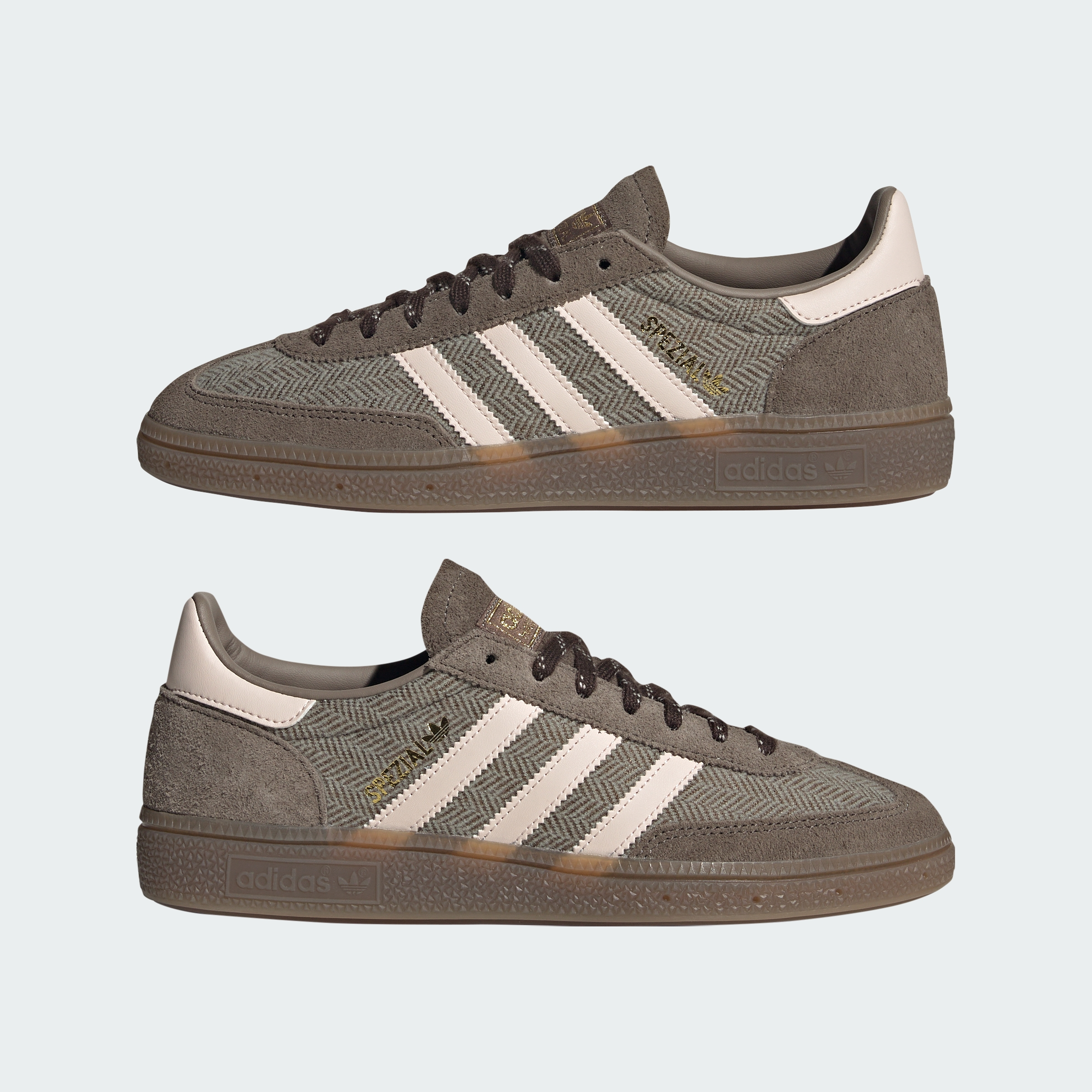 adidas HANDBALL SPEZIAL SHOES - Blanch Brown / Wonder Quartz / Aurora Coffee - View 8
