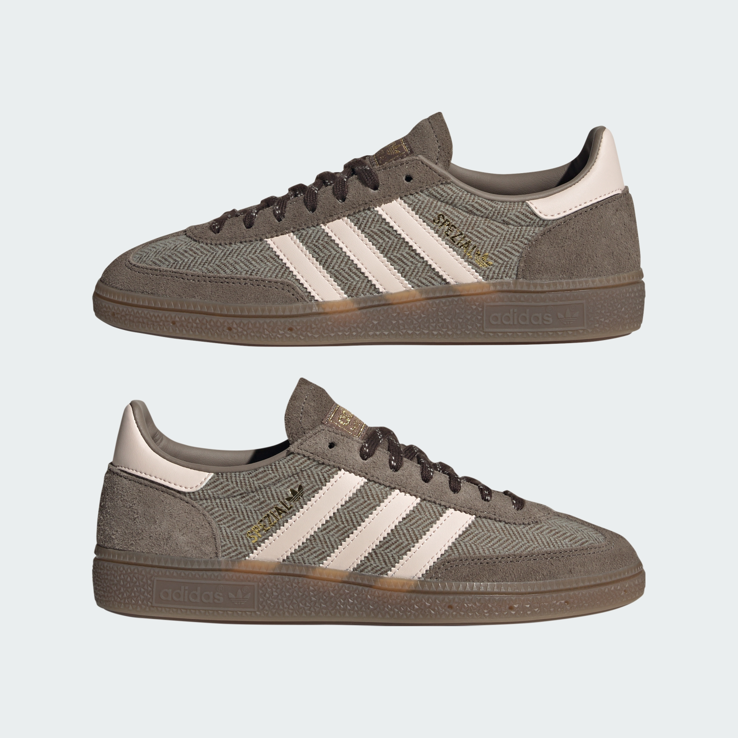 adidas HANDBALL SPEZIAL SHOES - Blanch Brown / Wonder Quartz / Aurora Coffee - View 8