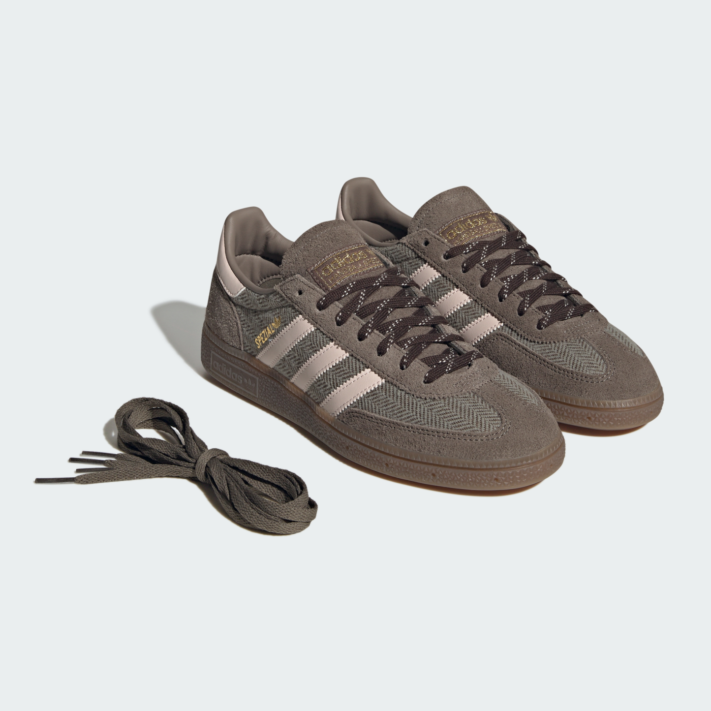 adidas HANDBALL SPEZIAL SHOES - Blanch Brown / Wonder Quartz / Aurora Coffee - View 9