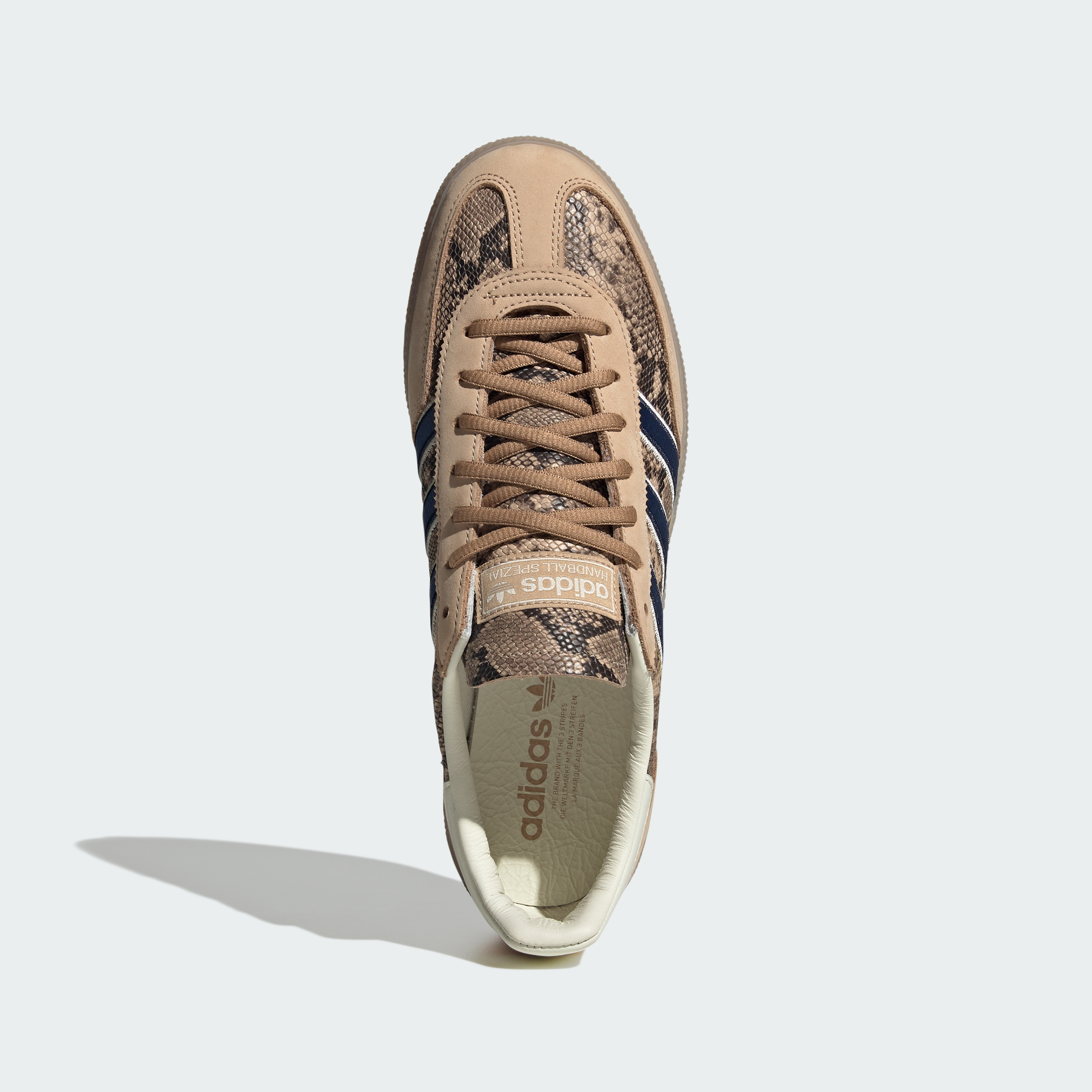 adidas HANDBALL SPEZIAL SHOES - Warm Sandstone / Dark Blue / Cardboard - View 3