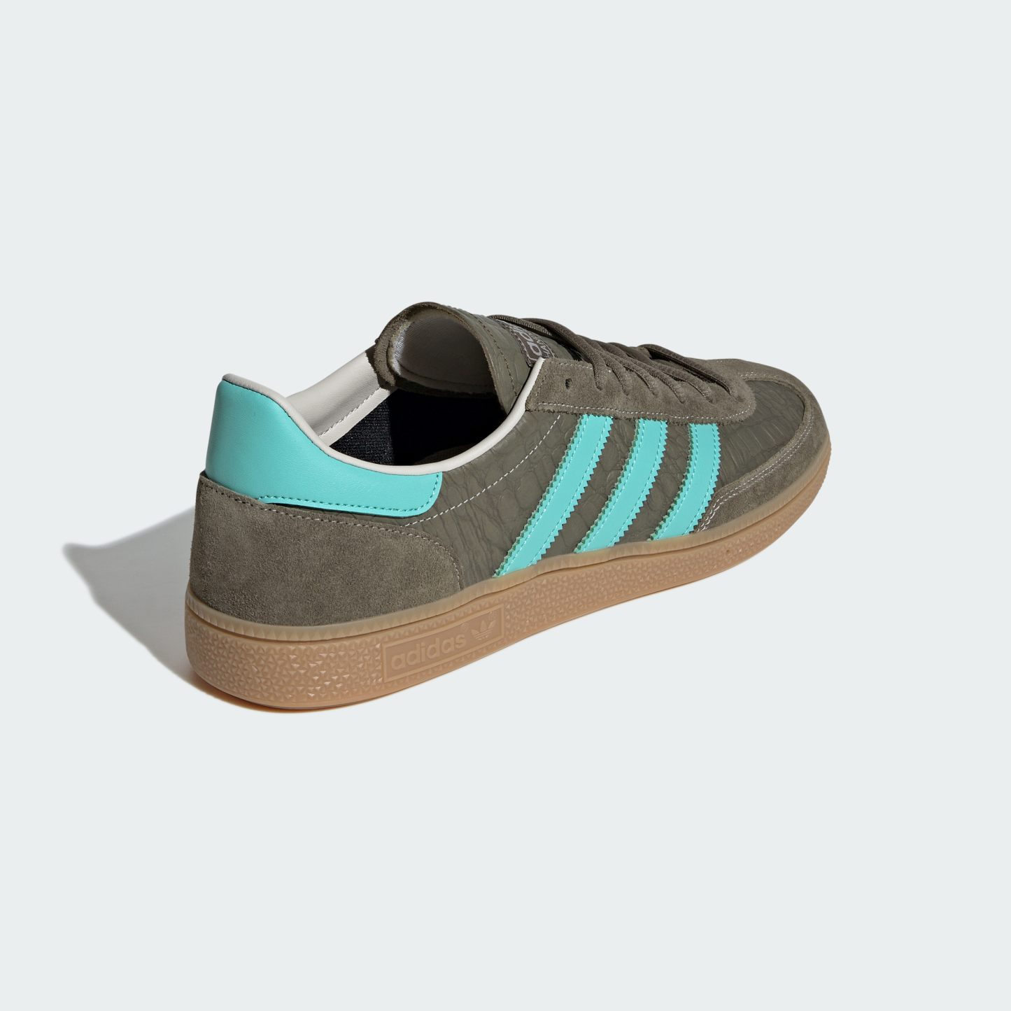 adidas HANDBALL SPEZIAL SHOES - Olive Strata / Acid Mint / Gum - View 6