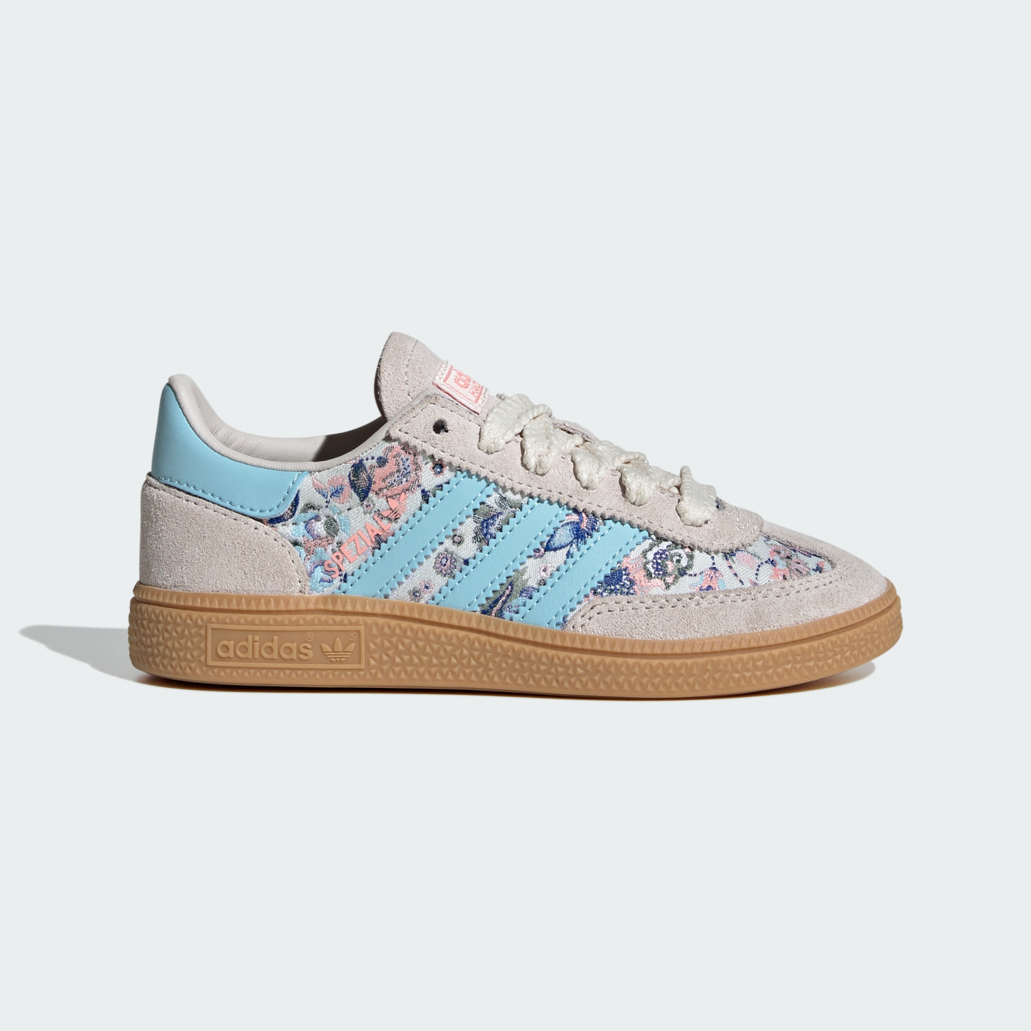 adidas HANDBALL SPEZIAL SHOES - Off White / Icey Blue / Gum - View 2