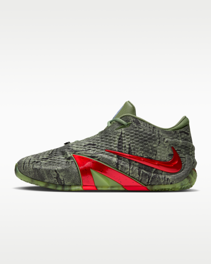 Ja 4 'Zombie' Basketball Shoes - Oil Green/Light Lemon Twist/Black/Bright Crimson - View 1