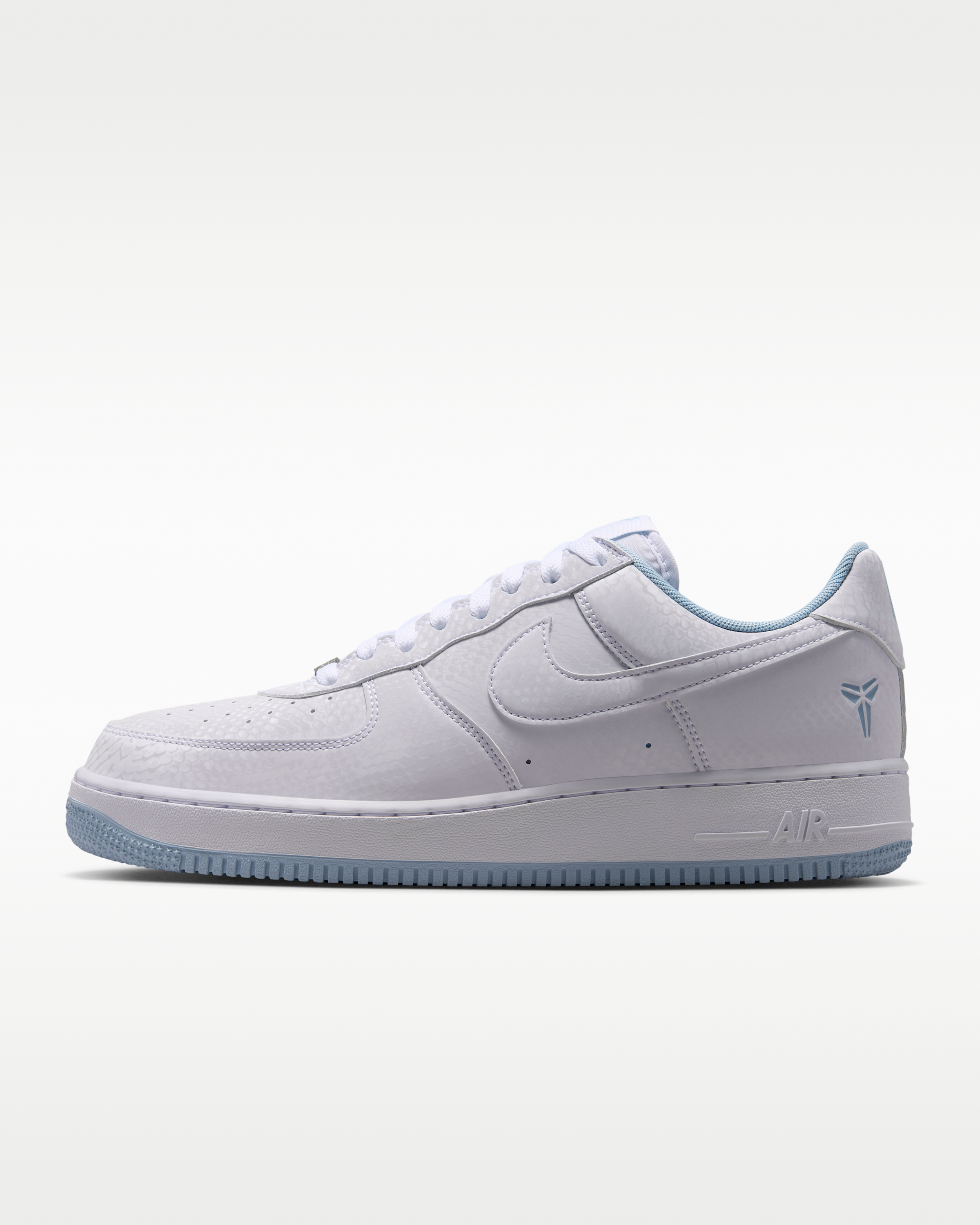 Kobe Air Force 1 Low Men's Shoes - White/Armoury Blue - View 1