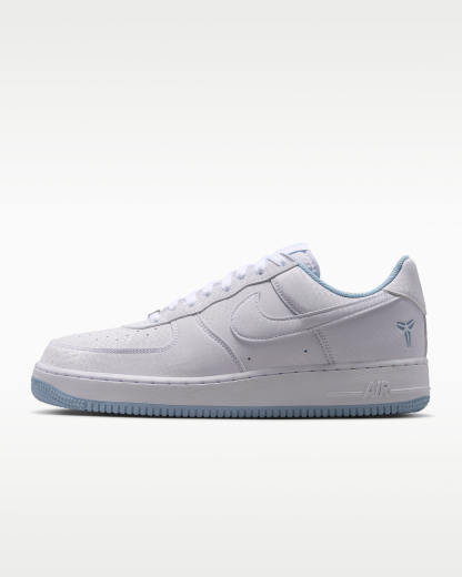 Kobe Air Force 1 Low Men's Shoes - White/Armoury Blue - View 1