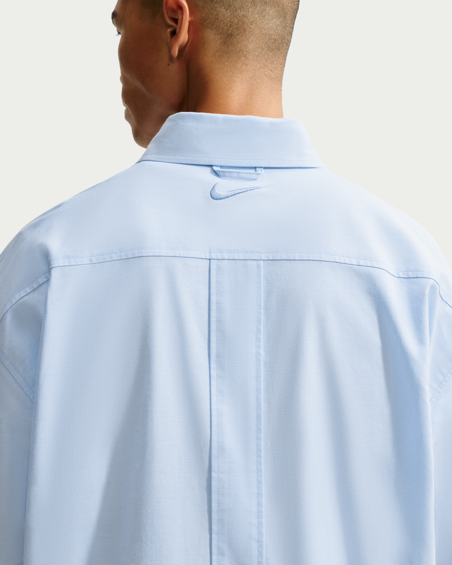 Nike Club Rules Men's Long-Sleeve Oxford Top - Psychic Blue/Psychic Blue - View 2