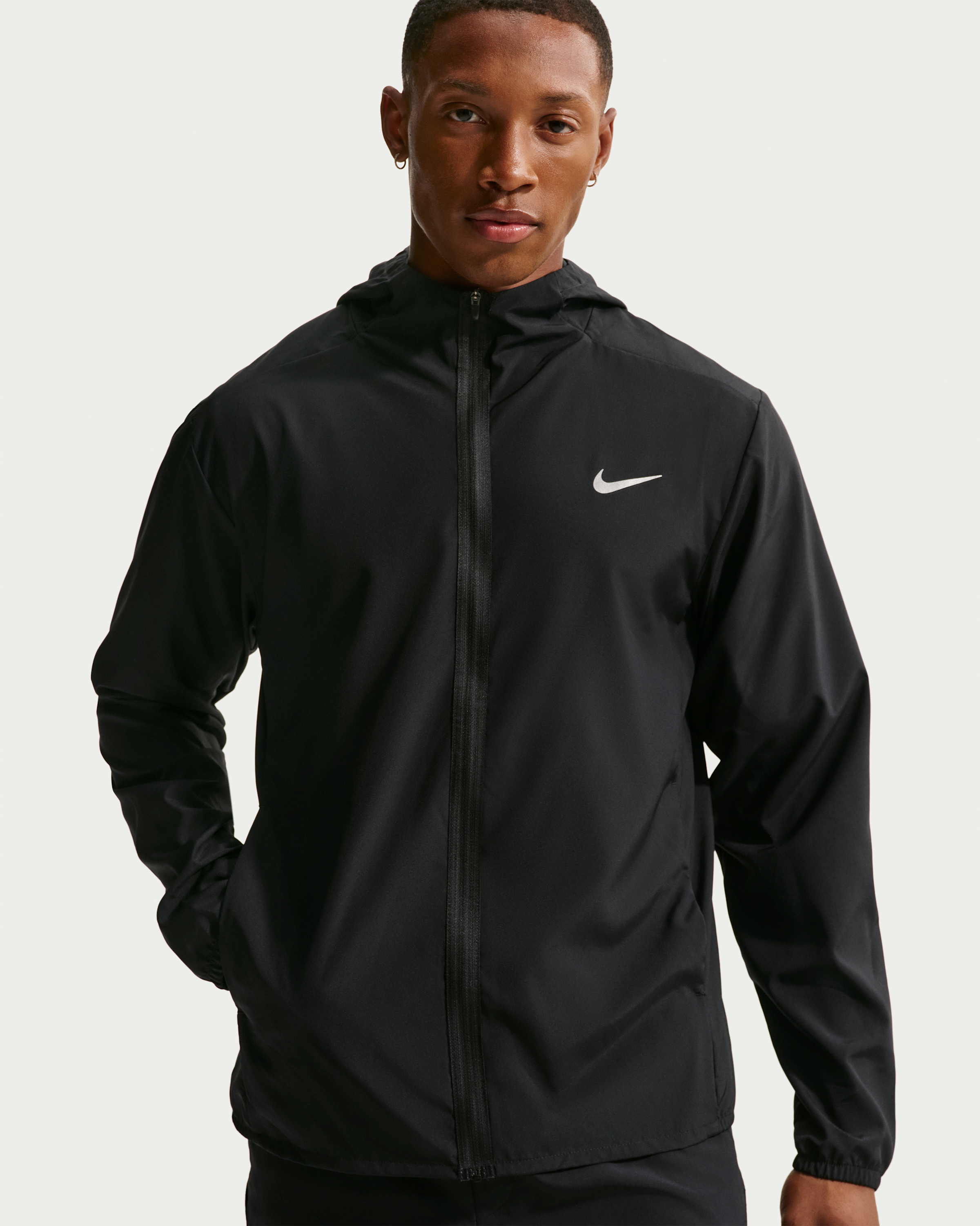 Nike Form Men's Dri-FIT Hooded Versatile Jacket - Black - View 1